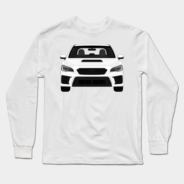 Wrx sti Crystal-White Long Sleeve T-Shirt by VENZ0LIC